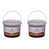 Cera Depilatória Dona Pele Chocolate - Kit 2 Baldes De 2,3kg