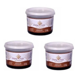 Cera Depilatória Dona Pele Chocolate - Kit 3 Baldes De 2,3kg