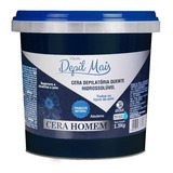 Cera Quente Depilatória Visual Depil + 1,3kg Hidrossolúvel Tipo Homem