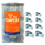 Cerca Para Ovinos Tela Campeira 50m X 0,80m + 8 Catracas 12x