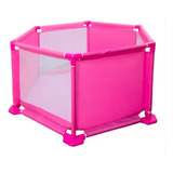 Cercadinho Infantil Berço Para Bebe Rosa Chiqueirinho