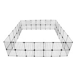 Cercado Gaiola Pequenos Cachorro Coelho 210x210x60cm Preto