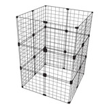 Cercado Gaiola Pequenos Pet Cachorro Coelho 60x60x90cm Preto