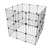 Cercado Pet 90x90x90cm Porquinho Da Índia Mini Coelho Preto