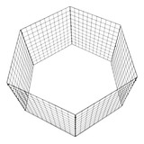 Cercado Pet Porte Pequeno Coelho Cachorro Tela 60x120x60