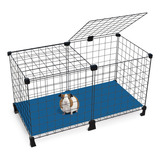 Cercado Porquinho Da Índia Com Polionda 40x80cm Gaiola Pet