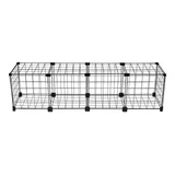 Cercado Porquinho Da Índia Fundo Pés Teto 30x120cm Preto