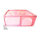 Cercado Portátil Infantil Playpen 150x180 Rosa - Mastela Desenho Do Tecido Liso