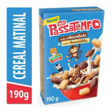 Cereal Matinal Passatempo Chocolate Baunilha 190gr- Kit C/3