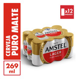 Cerveja Amstel Lata 269 Ml 12 Unidades