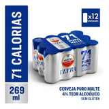 Cerveja Amstel Ultra 269ml Com 12 Unidades