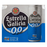 Cerveja Estrella Galicia Sem Álcool Lata 330ml - 6 Unidades