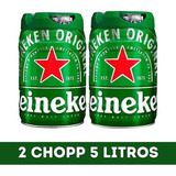 Cerveja Heineken - Kit 02 Barris (5l) 10 Litros Chopp Lager