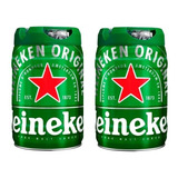 Cerveja Heineken - Kit 02 Barris(5 L) 10 Litros Chopp Lager 