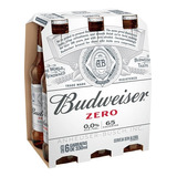 Cerveja Zero Budweiser Long Neck 330ml Pack C/6