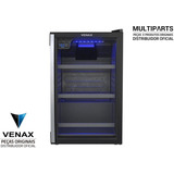 Cervejeira Blue Light 100l Preto Fosco Led Azul 127v Venax