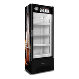 Cervejeira Porta De Vidro 434 Litros Metalfrio Vn44ah Preto 