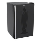 Cervejeira Venax Black 100l Com Led Azul Preto Fosco 110v
