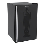 Cervejeira Venax Black 100l Com Led Azul Preto Fosco 220v