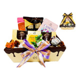 Cesta 12 Chocolates Cacau Show Presente De Natal Fim De Ano