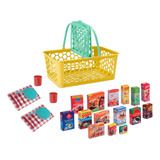 Cesta Cestinha Mini Mercado Infantil C/ Acessórios
