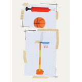 Cesta De Basquete Com Bola Tabela E Inflador Jogo Infantil