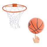 Cesta De Basquete Reforçada + Bola Oficial Rede Profissional