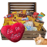 Cesta De Café Da Manhã Chocolate Presente Bau Pelucia