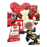Cesta De Chocolate Ursinho Kit - Presente Pelúcia Namorados