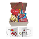 Cesta De Presente Chocolates + Caixa Mdf + Pelucia 
