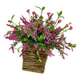 Cesta De Suspensão Grinalda De Flores Artificiais Grinalda