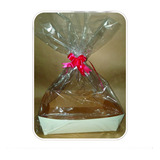Cesta Grande+saco+laço Dupla-face Branca/kraft 10uni 