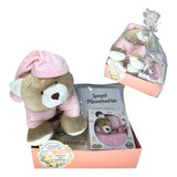 Cesta Presente Bebê Lençol Mêsversário Puppet Naninha Menina