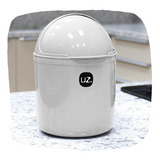 Cesto De Lixo 4 Litros Cozinha Branco Com Tampa Capacete