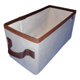 Cesto Decorativo Organizador Desmontável De Tecido Kit 3pçs