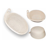 Cesto Fermentação Natural Pão Artesanal Oval Médio 1100gr