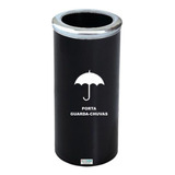 Cesto Guarda-chuvas Plástico Tampa Aro Inox 22 L Pt Js