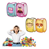 Cesto Organizador Telado Brinquedo Roupa Suja Infantil Bebê