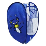 Cesto Organizador Telado Dobrável Infantil Brinquedo Roupa