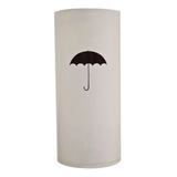 Cesto Plástico Porta Guarda Chuva Branco Com Adesivo