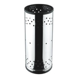 Cesto Porta Guarda-chuva Aço Inox C/ Recipiente Plástico 15l