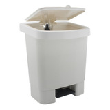 Cesto Quadrado Lixeira 30 Litros Resistente Com Pedal Cores