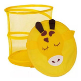 Cesto Roupa Suja Brinquedos Dobrável Retrátil Infantil