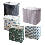 Cesto Saco Organizador Roupa Dobrável Quadrado Multiuso 90l