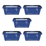 Cestos Compras Azul D100 Kit 5