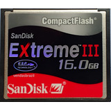 Cf Cartão Compact Flash Sandisk 16gb Extreme3