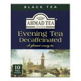 Chá Ahmad Tea London Preto Evening Tea Decaffeinated Em Sachê 20 G 10 U
