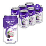 Chá Branco Pitaya E Amora Natural Tea 335ml (6 Latas) Kit