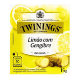 Chá Inglês Misto Sabor Limão E Gengibre Twinings  15g 10und