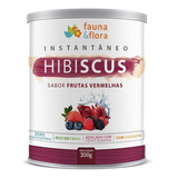 Chá Instantâneo De Hibiscus Diurético Sabor Frutas Vermel...
